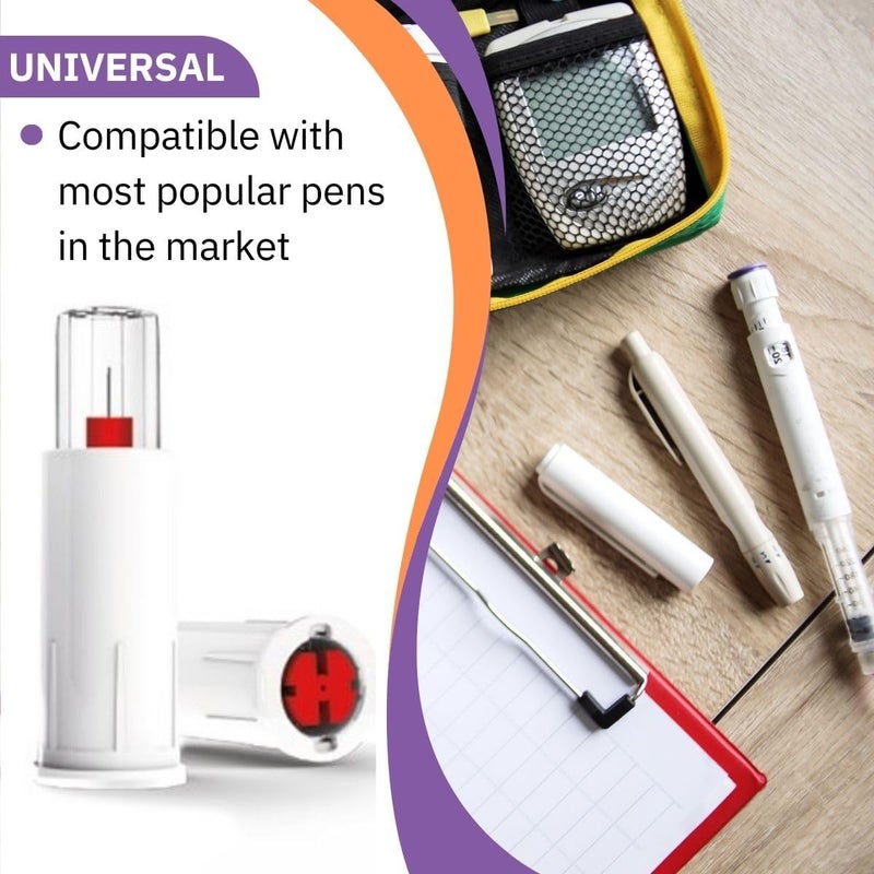 Onecare Safety Pen Tips Duo, 30G x 3/16’’ (5mm), Dual-End Safety Shield, Universal Fit, 100/bx, Ultra-Fine Fit for Pen Devices - Image 4